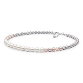 Colier perle naturale multicolore si argint DiAmanti 222-64-G